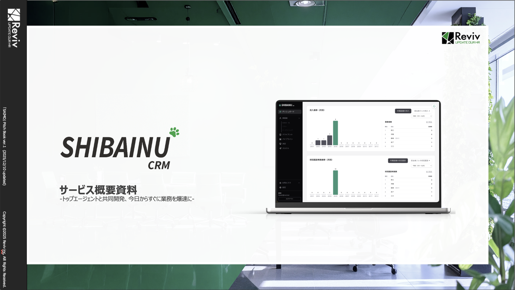 SHIBAINU CRMの資料イメージ